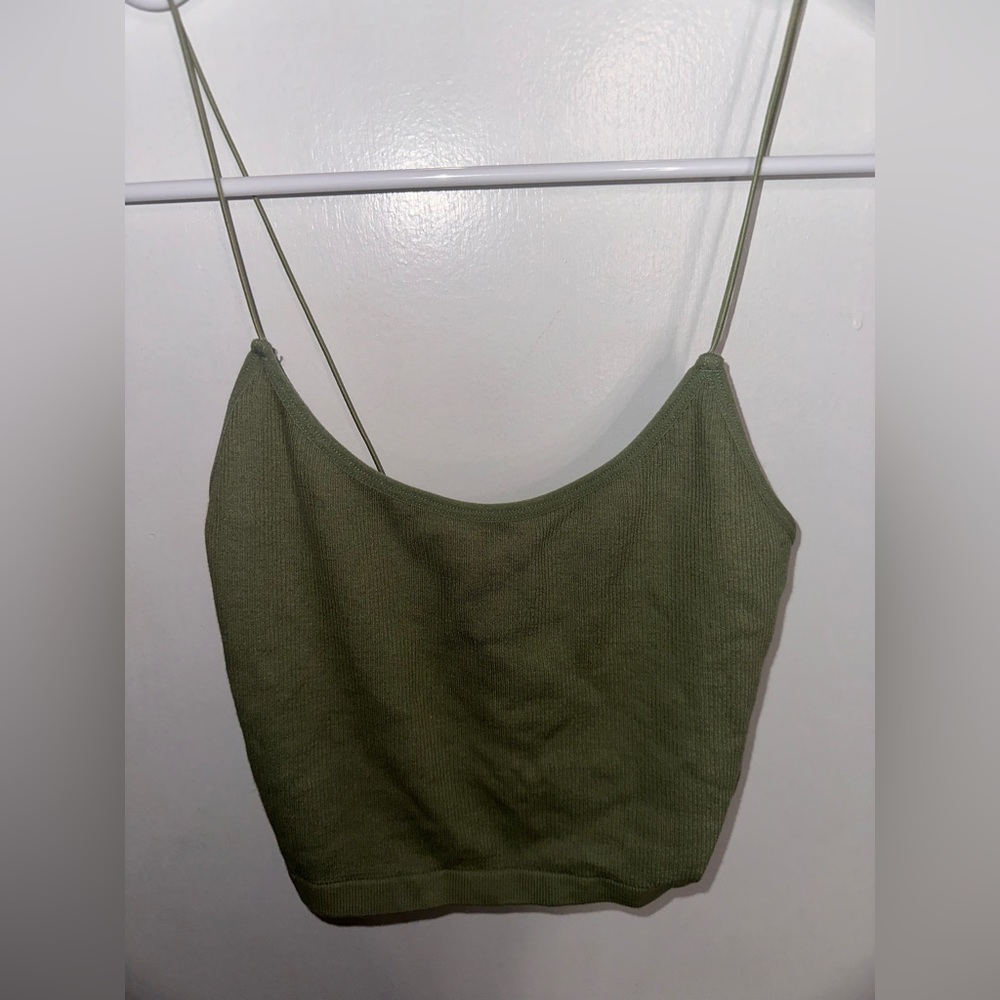 Streetwear Society Green Crop Top Size M